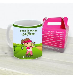 Taza Golfista Chica