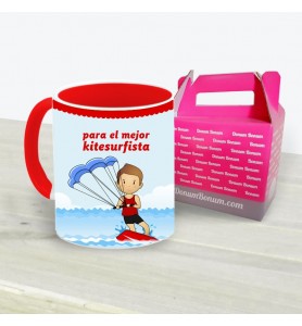 Taza Kitesurfista Chico