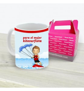 Taza Kitesurfista Chico