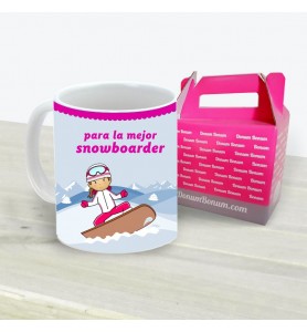 Taza Snowboarder Chica