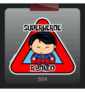 Pegatina Coche Superman