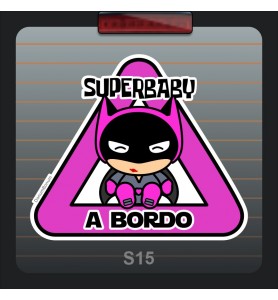 Pegatina Coche Mrs. Batman