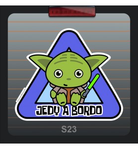 Pegatina Coche Yoda