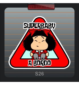 Pegatina Coche Mafalda