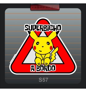 Pegatina Coche Pikachu