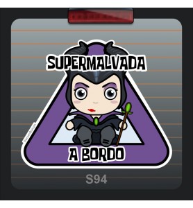Pegatina Coche Maléfica