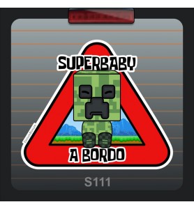 Pegatina Coche Minecraft
