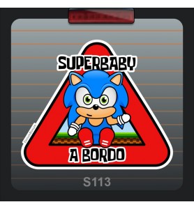 Pegatina Coche Sonic
