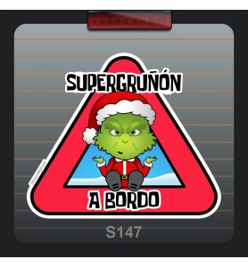 Pegatina Coche Grinch
