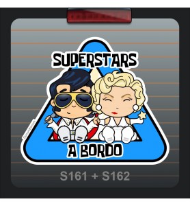 Pegatina Coche Elvis & Marilyn