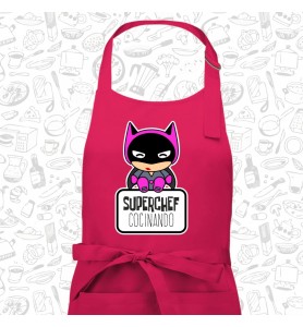 Delantal Adulto Mrs. Batman
