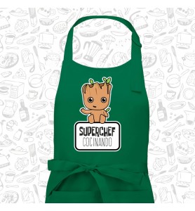 Delantal Adulto Árbol Groot