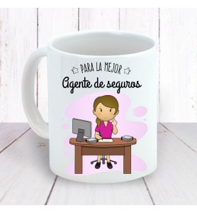 Taza Agente Seguros Chica