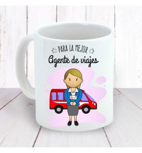 Taza Agente Viajes Chica