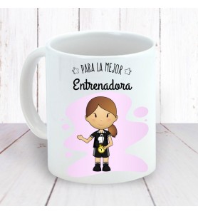 Taza Entrenadora Fútbol