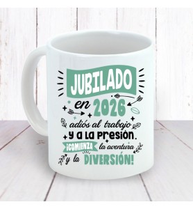 Taza Jubilado Diversión 2026
