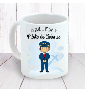 Taza Piloto Aviones Chico