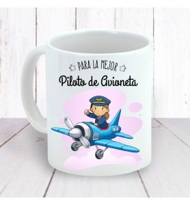Taza Piloto Avioneta Chica
