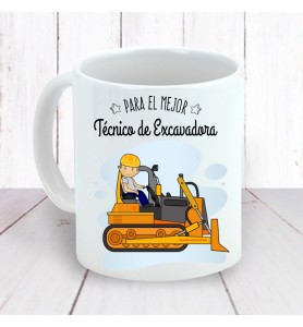 Taza Técnico De Excavadora