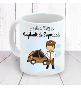 Taza Vigilante Seguridad Chico