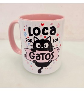 Taza Loca Por Los Gatos