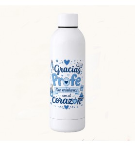 Botella Termo Profe Corazón