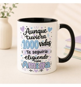 Taza Amiga Mil Vidas