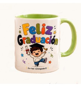 Taza Feliz Graduación Chico
