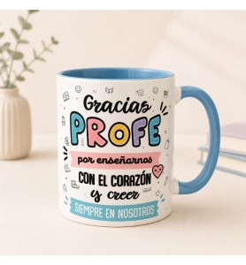 Taza Profe Enseñar Corazón