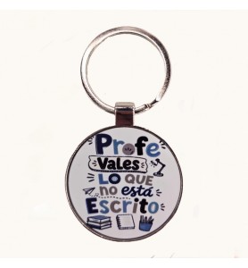 Llavero Redondo Profe Vales