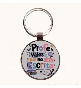 Llavero Redondo Profe Vales...