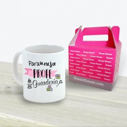 Taza Profe Guardería Letras...