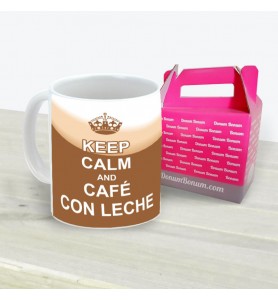 Taza Keep Calm Café Con Leche