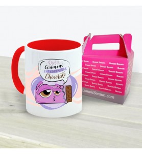 Taza Quédate Conmigo Chocolate