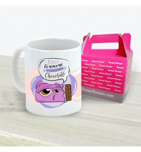 Taza Quédate Conmigo Chocolate