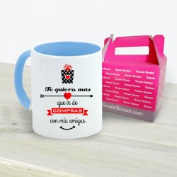 Taza Te Quiero Más Que Compras