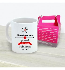 Taza Te Quiero Más Que Fútbol