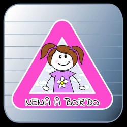 Pegatina Coche Nena